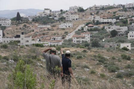 Israelische Siedler im Westjordanland. (Archivbild)