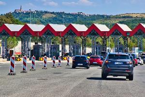 Kroatien Mautstation Autobahn