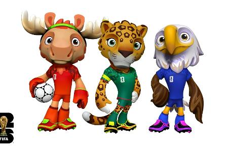 Maple, Zayu und Clutch: FIFA stellt Maskottchen für WM 2026 vor