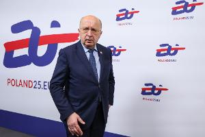 Treibt das Projekt für einen Drohnenwall voran: EU-Verteidigungskommissar Andrius Kubilius. (Archivbild)