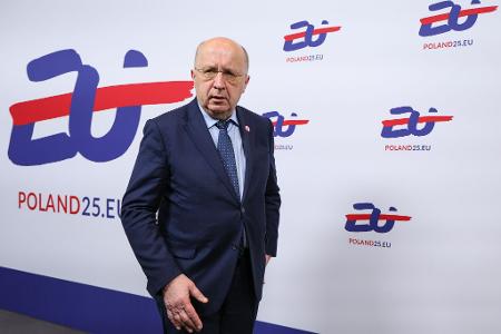 Treibt das Projekt für einen Drohnenwall voran: EU-Verteidigungskommissar Andrius Kubilius. (Archivbild)