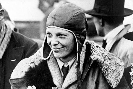 Die Pilotin Amelia Earhart hatte als erste Frau den Atlantik überflogen. (Archivbild von 1928)