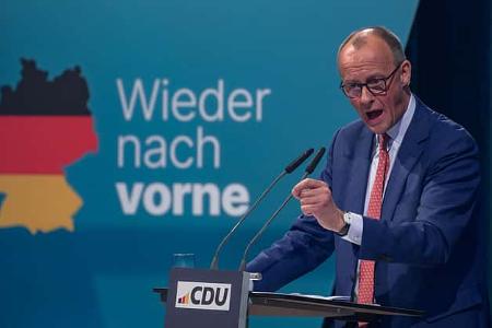 Friedrich Merz Campaigns In Brilon