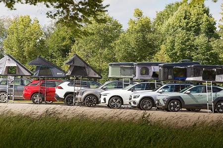 Hartschalen-Dachzelt-Test 2024, Aufmacher, Impression, Modellüberblick