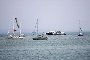 Die israelische Kriegsmarine schickt sich nach Aktivistenberichten an, die Gaza-Flottille vor dem Erreichen ihres Ziels zu stoppen. (Archivbild)