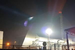 Der Sarkophag von Tschernobyl wurde im schon Februar durch eine Drohne beschädigt. (Archivbild)