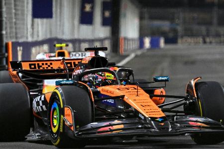 Piastri im Training vorne - Rote Flaggen machen Probleme