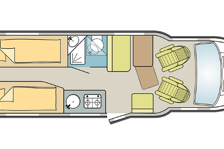 Benimar Grundriss, Wohnmobil, Camping