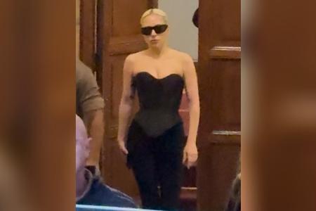 Lady Gaga am Set von 