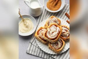 Fluffige Zimtschnecken vom Blech