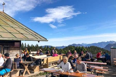 Bayern, Alpen, Camping, Bierbänke