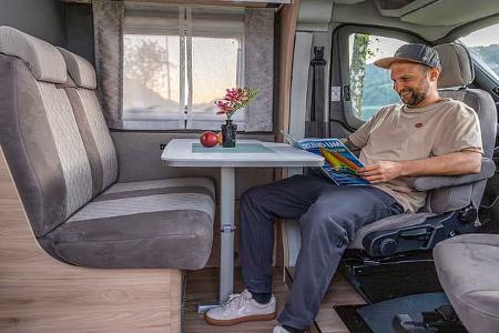 Dethleffs Sitzgruppe, Innenraum, Tisch, Ausstattung