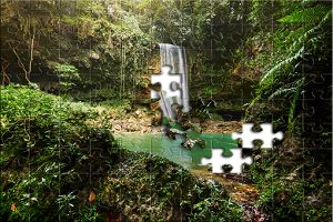 Tropischer Wasserfall