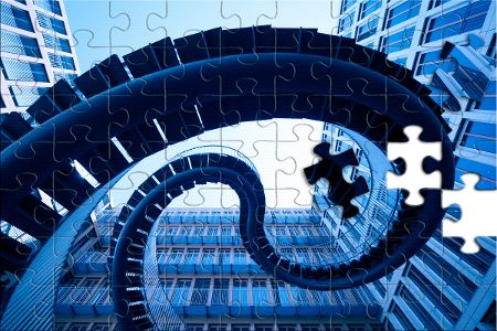 Puzzle: Spiraltreppe