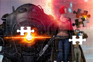 Puzzle: Steampunk-Helden im Weltraum