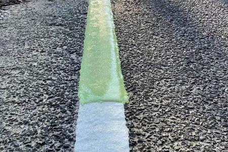 Leuchtende Straßenmarkierung in Australien