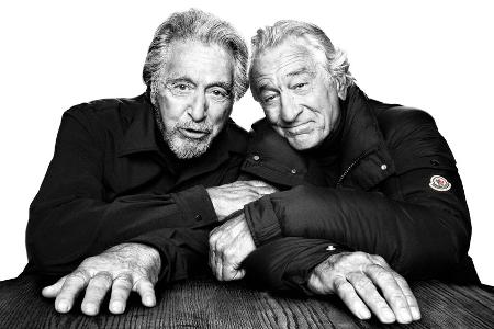 Al Pacino und Robert De Niro: Gemeinsame Modekampagne für Winterjacken