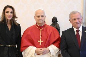Papst Leo XIV. empfängt Abdullah II. und Rania von Jordanien