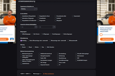 Screenshot (15.10.2025) Caraworld.de: gebrauchte Wohnwagen