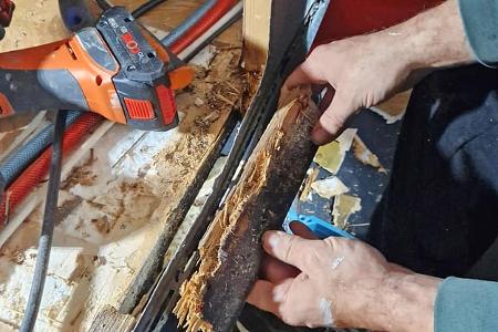 Wasserschaden am Caravan reparieren