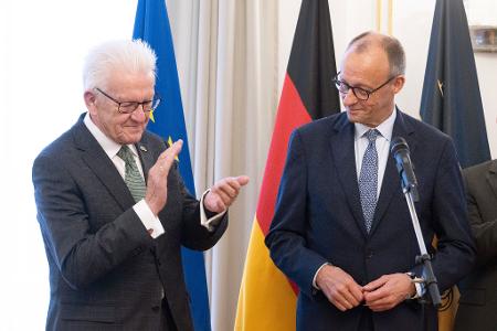 Kanzler Merz absolviert einen Antrittsbesuch in Baden-Württemberg. 