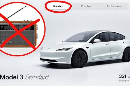 Tesla Model 3 Standard kein Radio