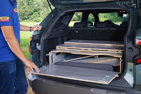 Heck ausklappen, Dacia, Duster, Sleep Pack, Camping, Auto