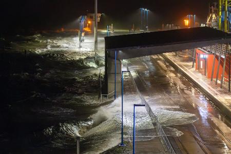 Der Sturm sorgte teils für Überschwemmungen.