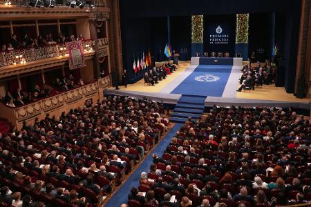 Blick ins Campoamor-Theater während der Verleihung der Prinzessin-von-Asturien-Preise.