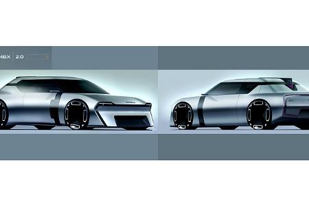 Skoda 1000 MBX Designstudie auf historischer Basis