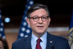 Der republikanische Vorsitzende des Repräsentantenhauses, Mike Johnson, rechnet nicht mit einer dritten Amtszeit Trumps. (Archivfoto)