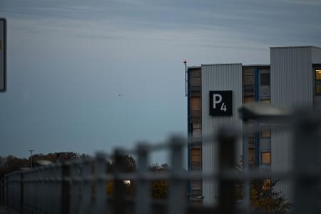 Ankunft am Flughafen Hannover. 