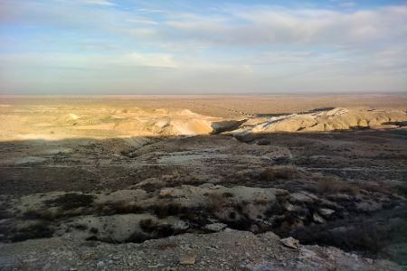 Öde Wüstenlandschaft