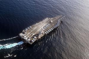 Das größte Kriegsschiff der Welt hat seinen neuen Einsatzort erreicht. (Archivbild)