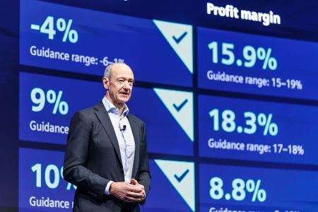 Siemens hat unter Konzernchef Roland Busch das dritte Jahr in Folge mit einem Rekordgewinn beendet.