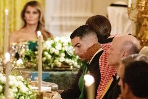 Im Weißen Haus: Cristiano Ronaldo speist mit Donald und Melania Trump