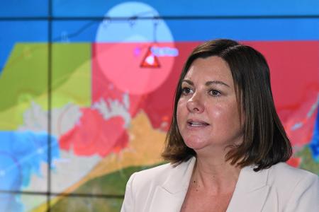 Australiens Katastrophenschutzministerin Kristy McBain warnte vor der zerstörerisch Kraft von Zyklon 