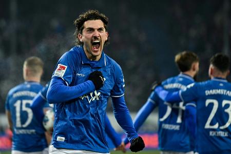 Darmstadt schlägt Fürth und klettert auf Relegationsplatz