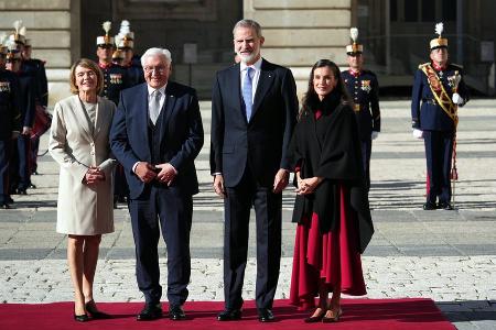 Frank-Walter Steinmeier mit Ehefrau bei König Felipe und Letizia