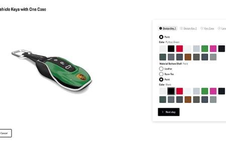 Porsche Cayenne Electric Autoschlüssel Konfigurator