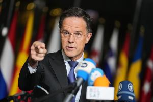 Wirbt um frisches Geld für US-Waffen für die Ukraine: Nato-Generalsekretär Mark Rutte.