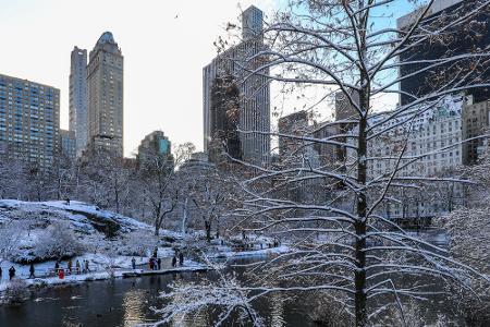 Schnee im Central Park