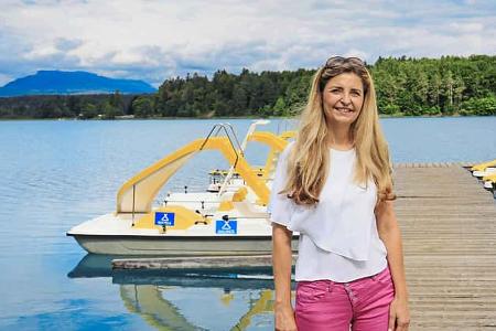 Stellplatz, Strandcamping Gruber, Betreiberin, Martina Skrube
