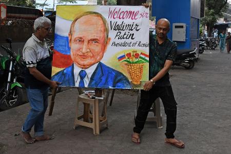 Putin besucht derzeit das langjährige Partnerland Indien.