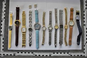 Die sichergestellten Uhren