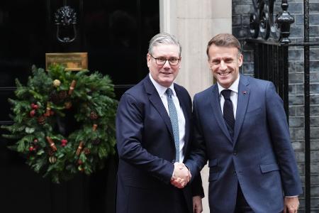 Auch Emmanuel Macron reiste für die Gespräche nach London.