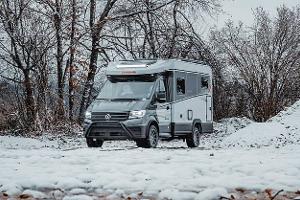Dethleffs Globebus Performance 4x4 T16, Wohnmobil, Teilintegrierter, Aussen, Schnee
