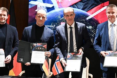 Haben ehrgeizige Pläne im All: Die Chefs von Helsing und Kongsberg.