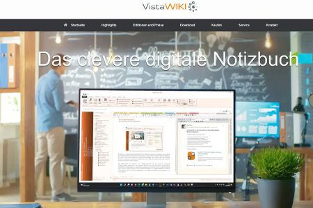 Der Name verrät es bereits: Mit Vistawiki lässt sich ein eigenes Wiki und damit eine echte Wissensdatenbank aufbauen. Wer möchte, kann sich aber auch wie bei anderen Programmen auf die Ablage von Notizen beschränken.