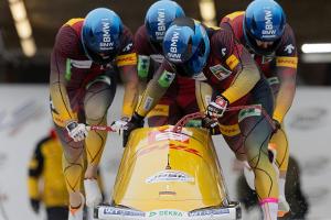 Lochner vor Friedrich: Deutsches Dreifachpodium im Viererbob